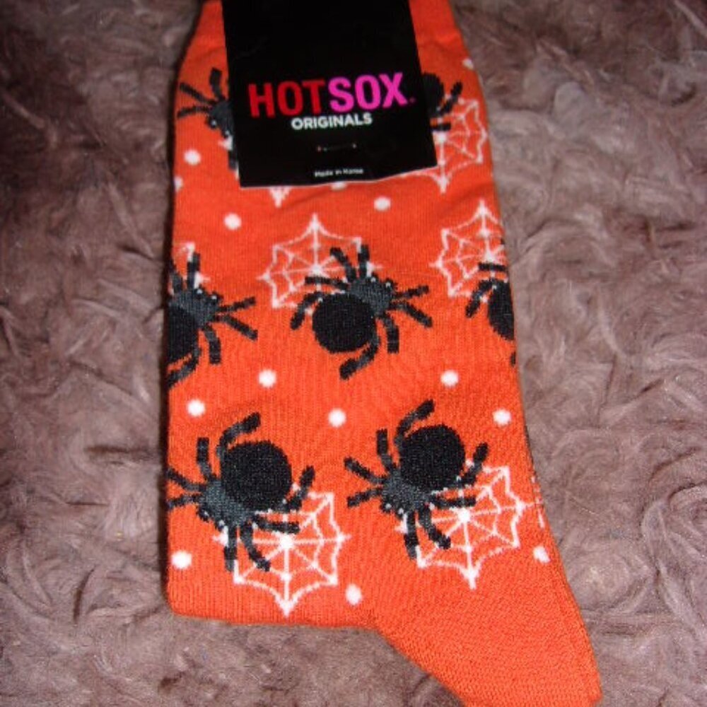 Hotsox Halloween Spider Socks New